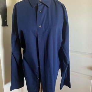 Van Heusen Blue Dress Shirt Classic Formal Wear